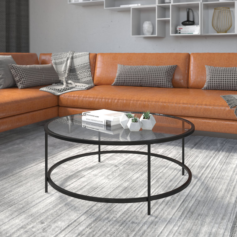 Wayfair black clearance glass coffee table